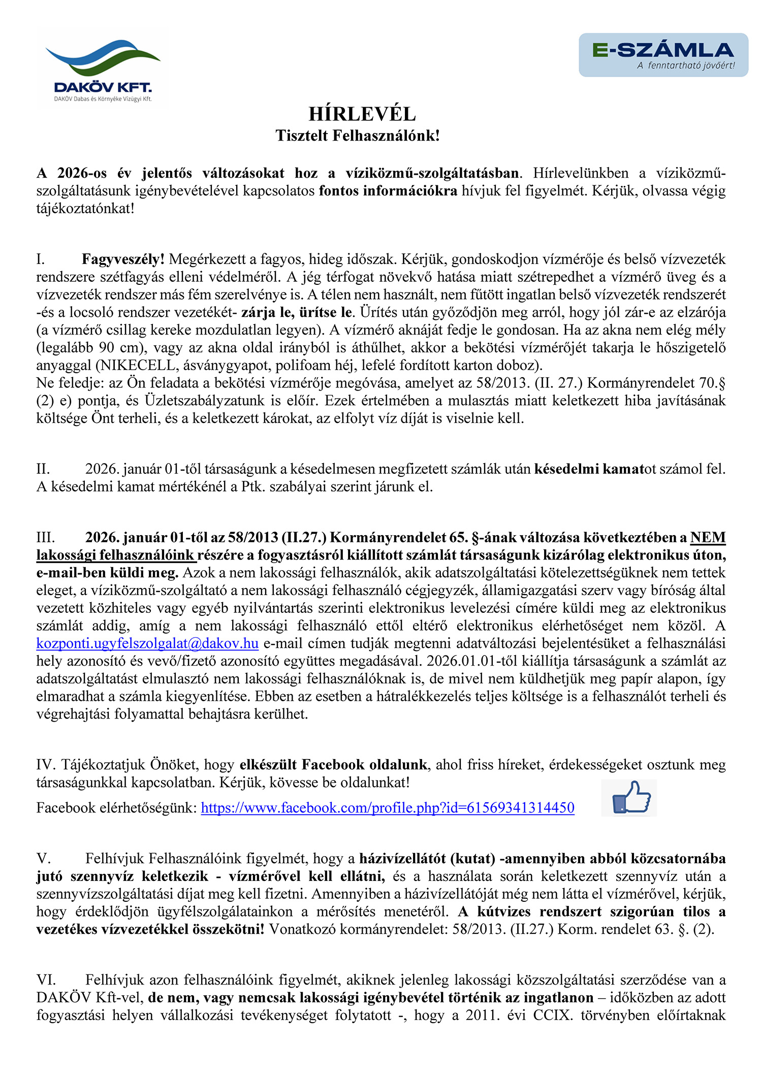 DAKOV hirlevel 2025 dec Oldal 1