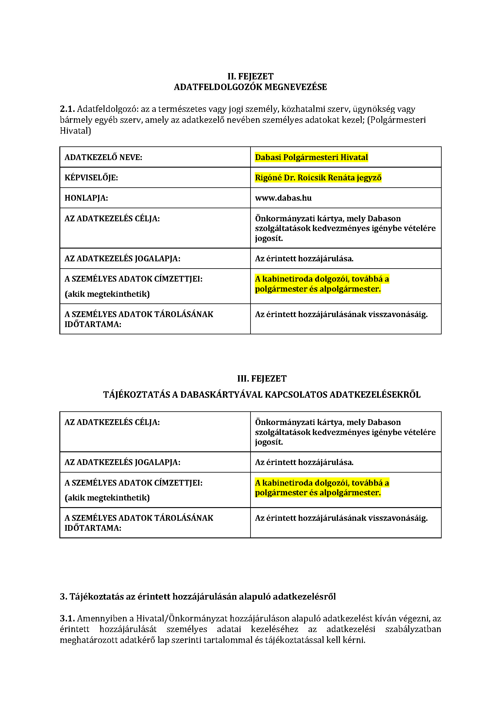 Dabaskartya adatkezelesi tajekoztato Oldal 02