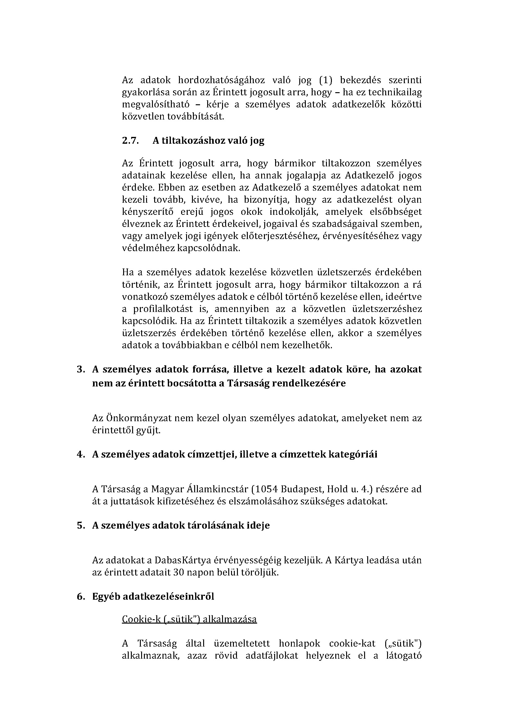 Dabaskartya adatkezelesi tajekoztato Oldal 09