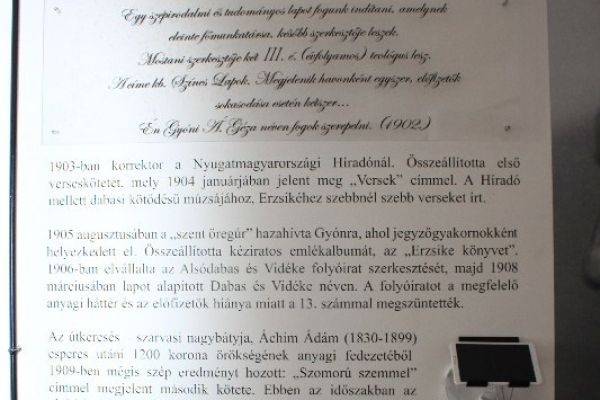 Gyóni Géza Emlékszoba