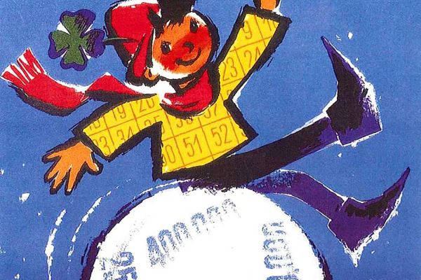 Jubileumi lottósorsolás Dabason 1970. május 8.