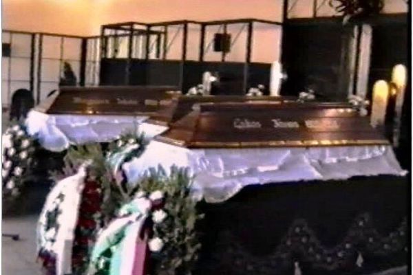 Az 1956-os gyóni mártírok újratemetése