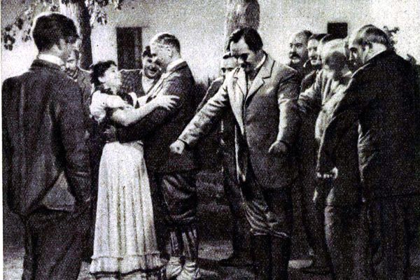 Az „Úri muri” című film forgatása Dabason, 1949-ben