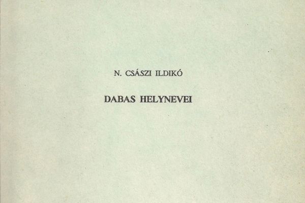 A „Dabas helynevei” című névtani kiadvány