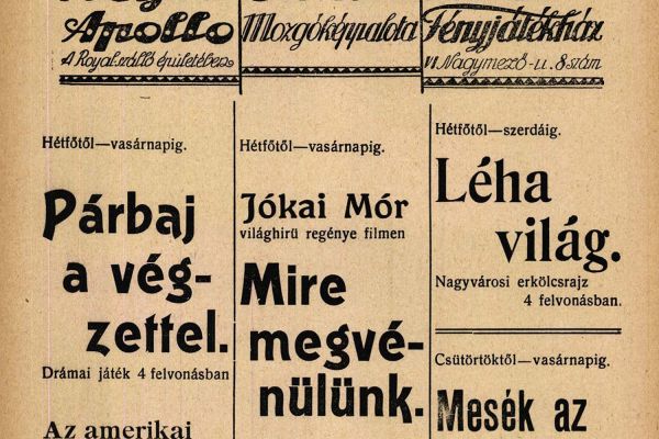 Az első dabasi filmforgatás