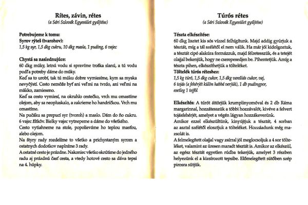 a sári túrós rétes receptje