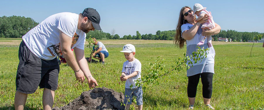 Újszülöttek köszöntése és ligete