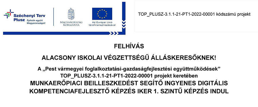 INGYENES DIGITÁLIS KOMPETENCIAFEJLESZTŐ KÉPZÉSEK!