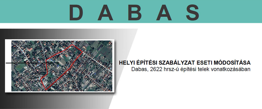 HELYI ÉPÍTÉSI SZABÁLYZAT ESETI MÓDOSÍTÁSA