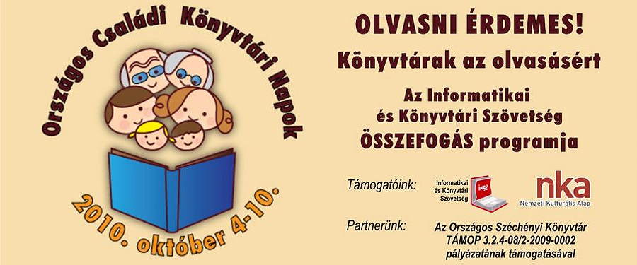 ORSZÁGOS CSALÁDI KÖNYVTÁRI NAPOK