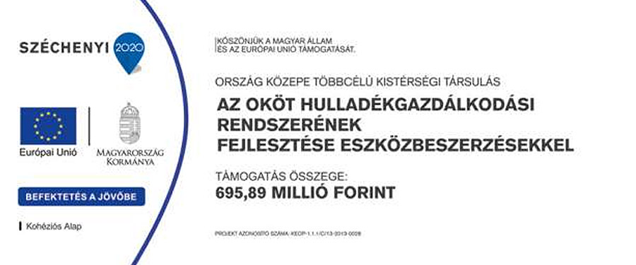 Az OKÖT hulladékgazdálkodási rendszerének fejlesztése
