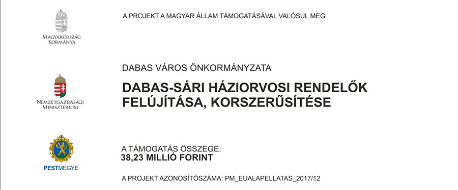 Dabas-Sári háziorvosi rendelők felújítása