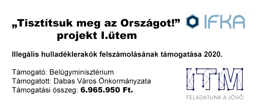 Illegális hulladéklerakók felszámolása Dabason