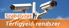 Térfigyelő rendszerek tájékoztató oldal megnyitása nyomógomb