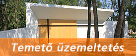Temető üzemeltetés oldal megnyitása nyomógomb