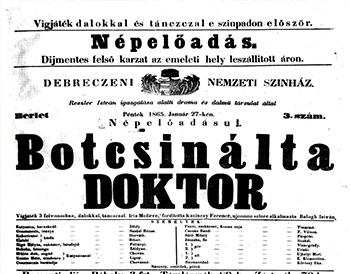 Az első dabasi színházi előadások