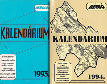 A dabasi régió kalendáriuma és évkönyve 1993 - 1996  