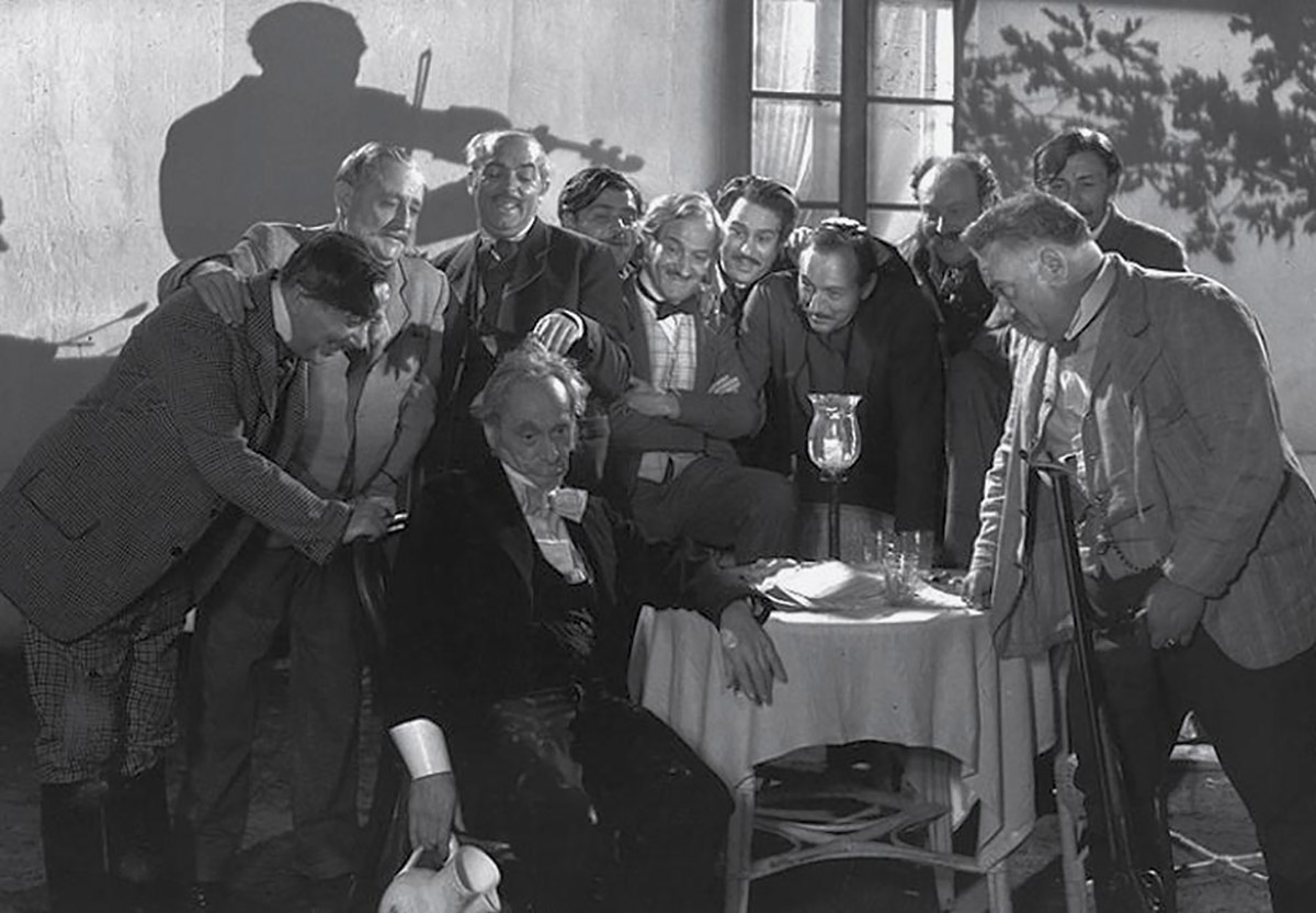 Az „Úri muri” című film forgatása Dabason, 1949-ben